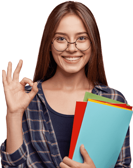 Student holding certificate
